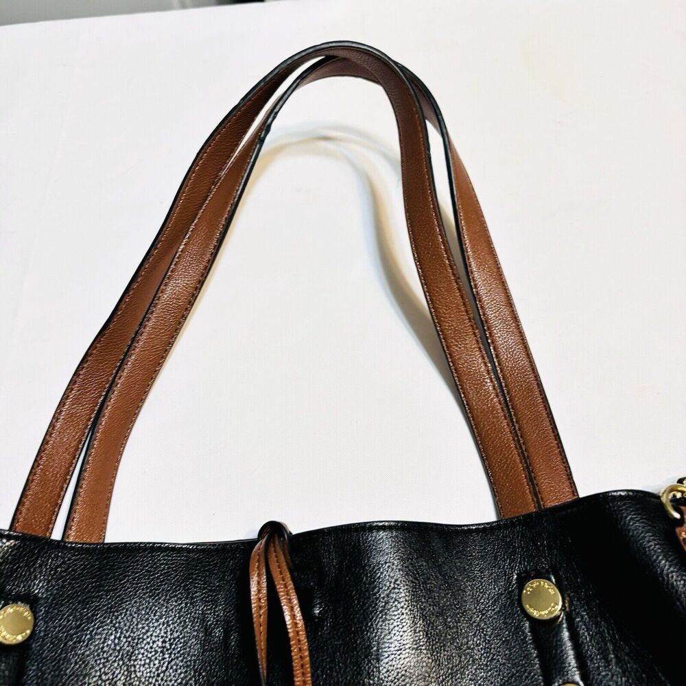 Calvin Klein Handbag/Tote Black/Brown Removable Brown Purse Business - Picture 12 of 13